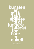 plakat: kunsten er at få seks spillere til at fungere i stedet for bare en enkelt - back to nature-Håndbold-A1two3