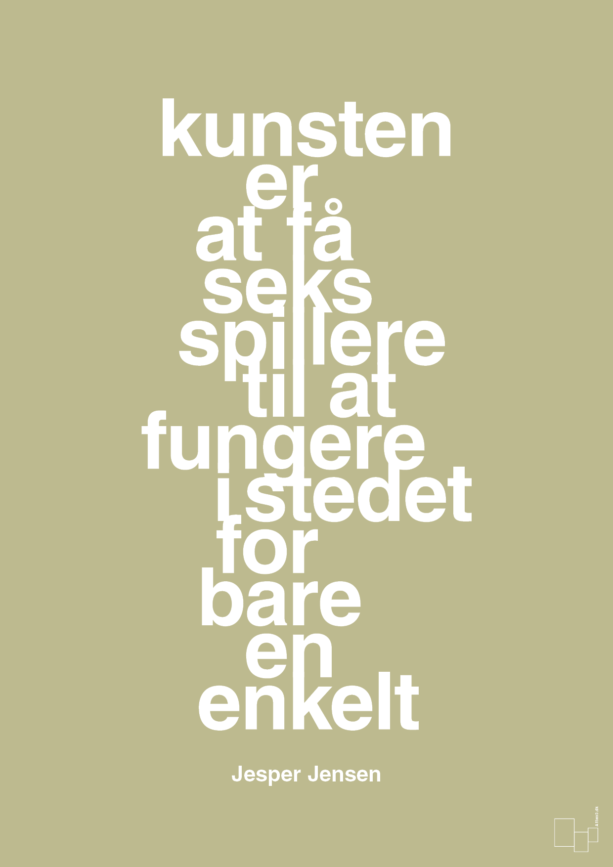 plakat: kunsten er at få seks spillere til at fungere i stedet for bare en enkelt - back to nature-Håndbold-A1two3