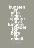 plakat: kunsten er at få seks spillere til at fungere i stedet for bare en enkelt - battleship gray-Håndbold-A1two3