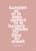 plakat: kunsten er at få seks spillere til at fungere i stedet for bare en enkelt - bubble shell-Håndbold-A1two3