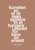 plakat: kunsten er at få seks spillere til at fungere i stedet for bare en enkelt - cider spice-Håndbold-A1two3