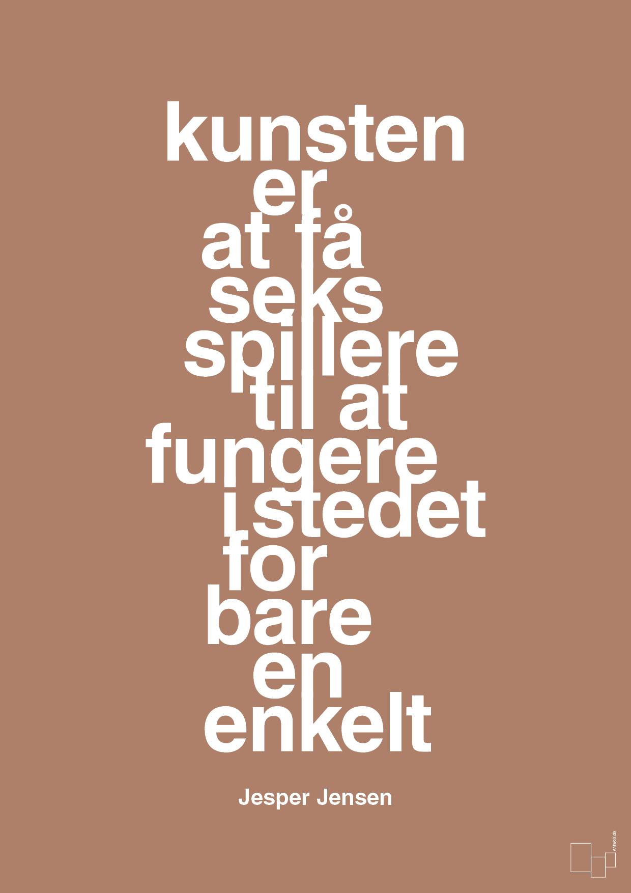 plakat: kunsten er at få seks spillere til at fungere i stedet for bare en enkelt - cider spice-Håndbold-A1two3