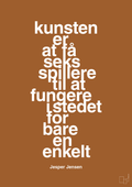 plakat: kunsten er at få seks spillere til at fungere i stedet for bare en enkelt - cognac-Håndbold-A1two3