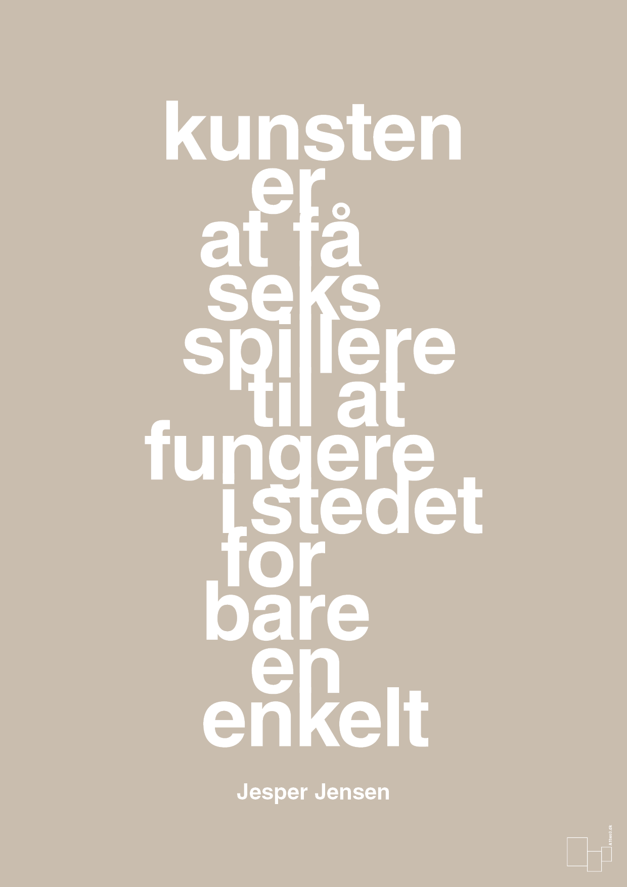 plakat: kunsten er at få seks spillere til at fungere i stedet for bare en enkelt - creamy mushroom-Håndbold-A1two3