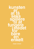 plakat: kunsten er at få seks spillere til at fungere i stedet for bare en enkelt - honeycomb-Håndbold-A1two3