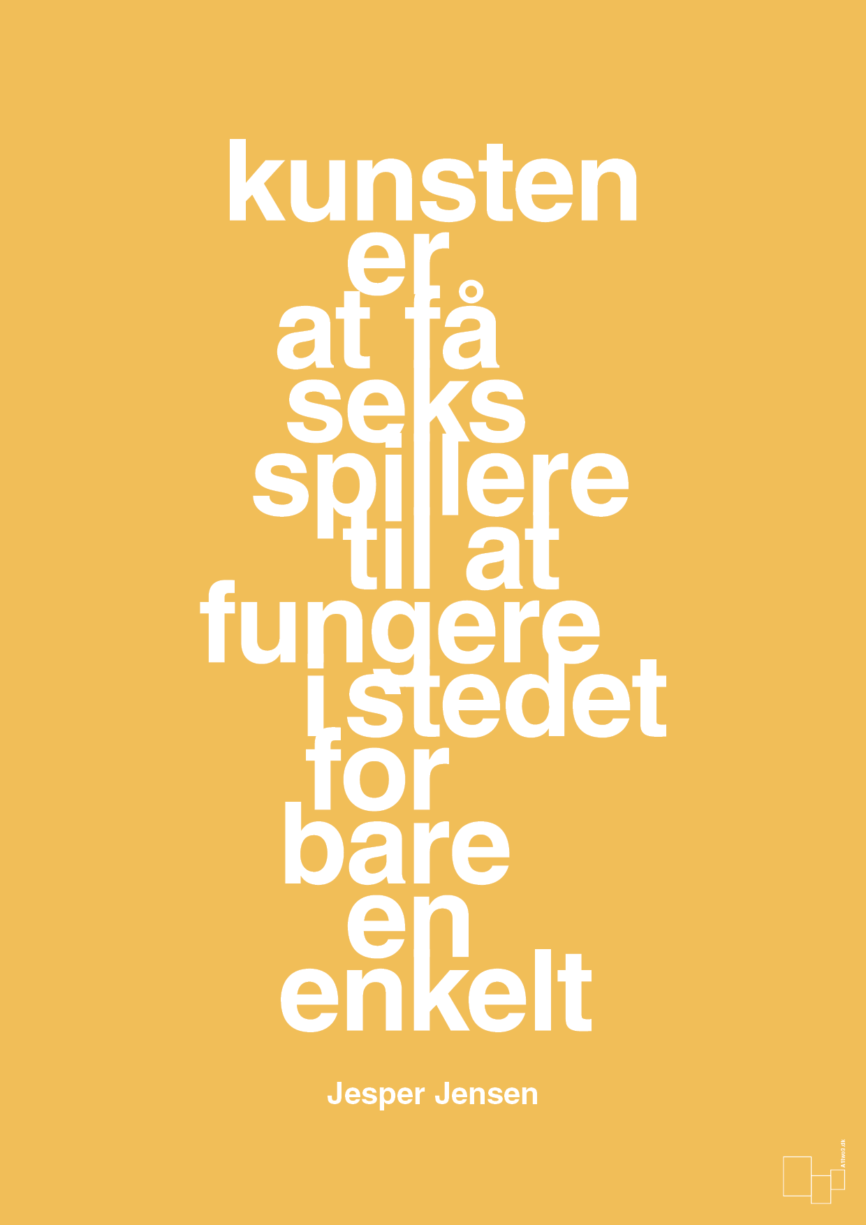 plakat: kunsten er at få seks spillere til at fungere i stedet for bare en enkelt - honeycomb-Håndbold-A1two3