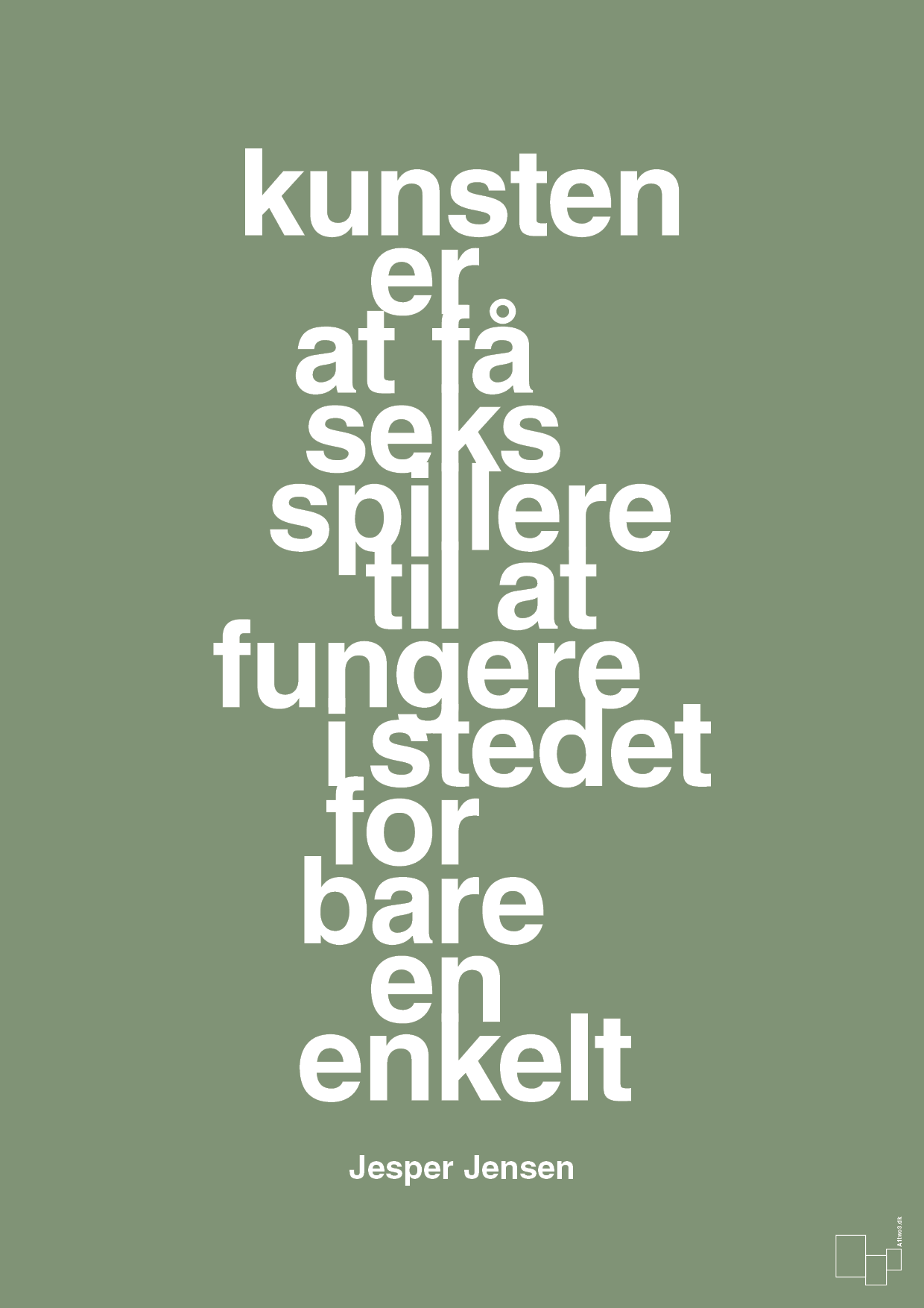plakat: kunsten er at få seks spillere til at fungere i stedet for bare en enkelt - jade-Håndbold-A1two3