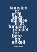 plakat: kunsten er at få seks spillere til at fungere i stedet for bare en enkelt - lapis blue-Håndbold-A1two3