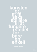 plakat: kunsten er at få seks spillere til at fungere i stedet for bare en enkelt - light drizzle-Håndbold-A1two3