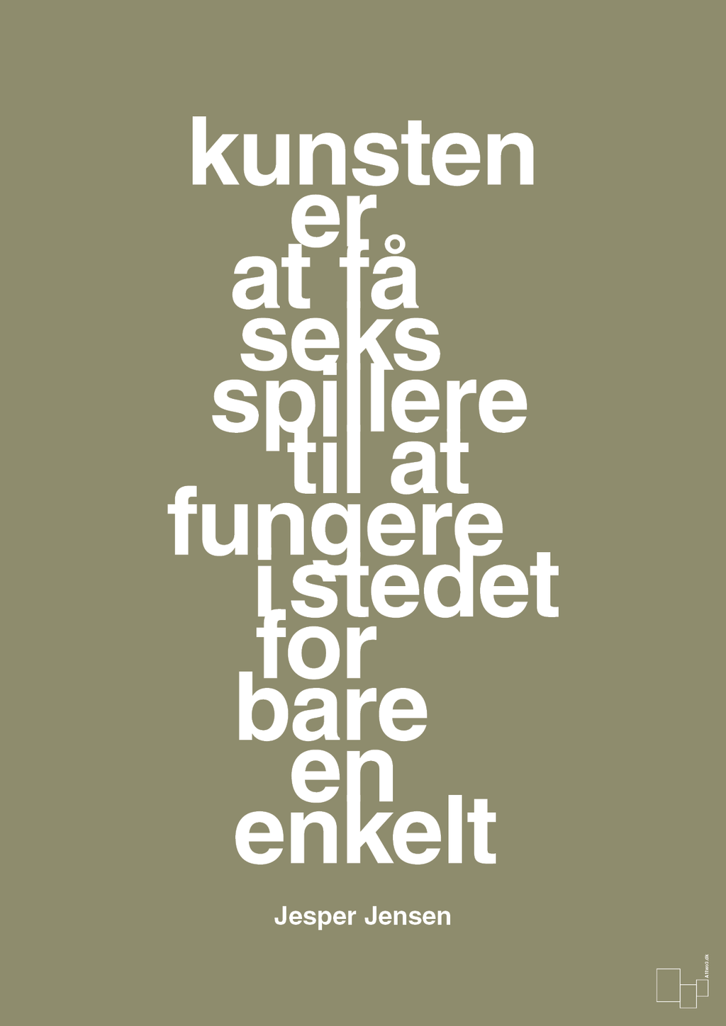 plakat: kunsten er at få seks spillere til at fungere i stedet for bare en enkelt - misty forrest-Håndbold-A1two3
