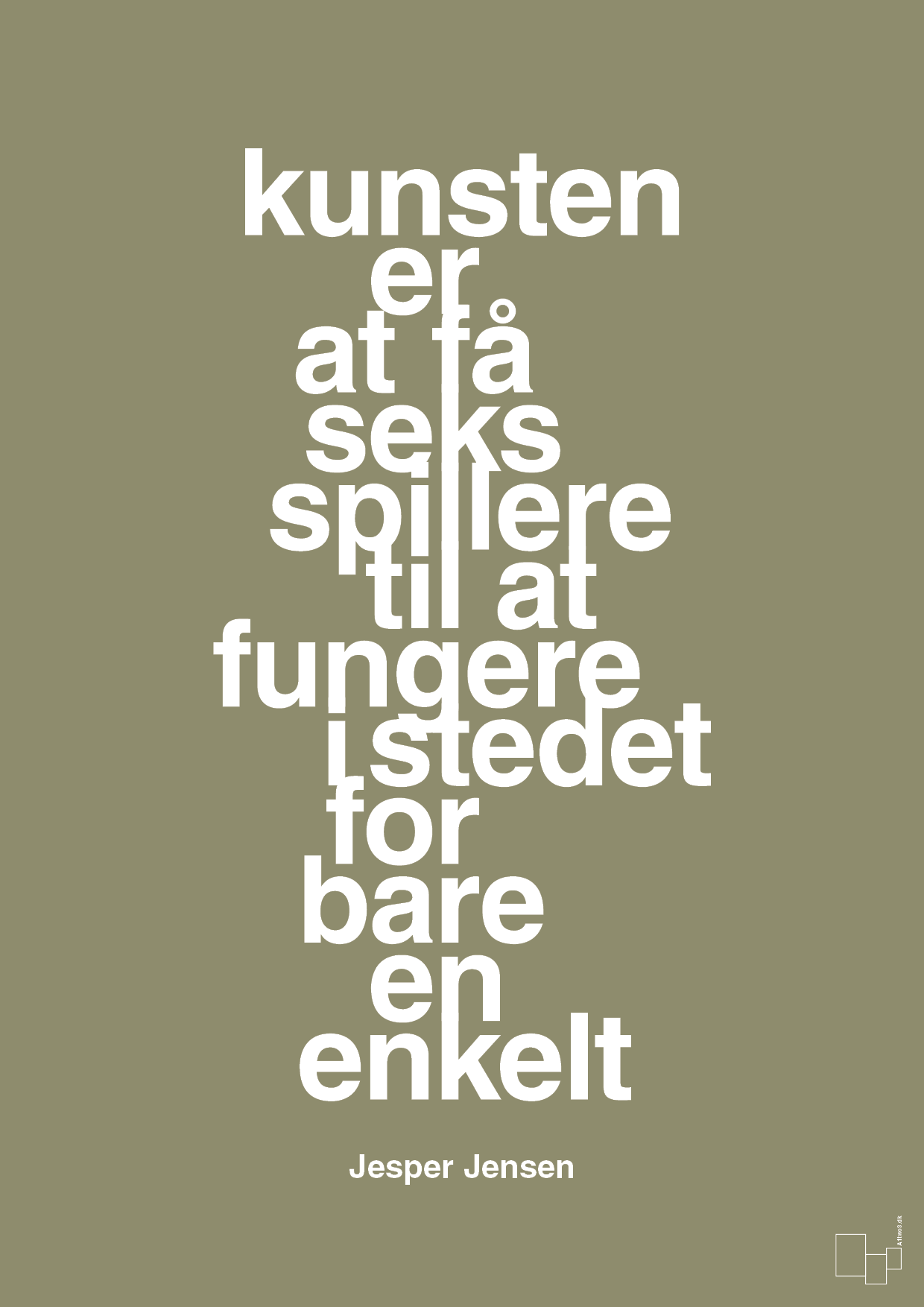 plakat: kunsten er at få seks spillere til at fungere i stedet for bare en enkelt - misty forrest-Håndbold-A1two3