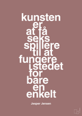 plakat: kunsten er at få seks spillere til at fungere i stedet for bare en enkelt - plum-Håndbold-A1two3