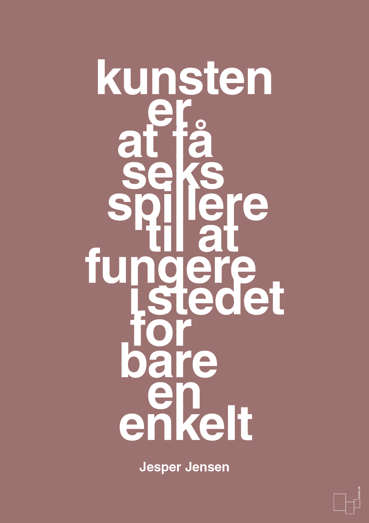 plakat: kunsten er at få seks spillere til at fungere i stedet for bare en enkelt - plum-Håndbold-A1two3