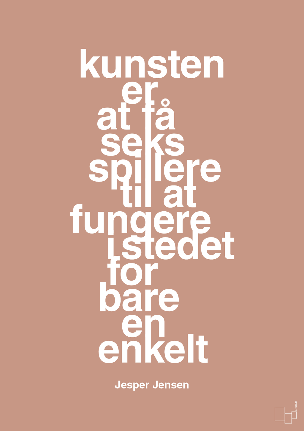 plakat: kunsten er at få seks spillere til at fungere i stedet for bare en enkelt - powder-Håndbold-A1two3