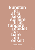 plakat: kunsten er at få seks spillere til at fungere i stedet for bare en enkelt - powder-Håndbold-A1two3