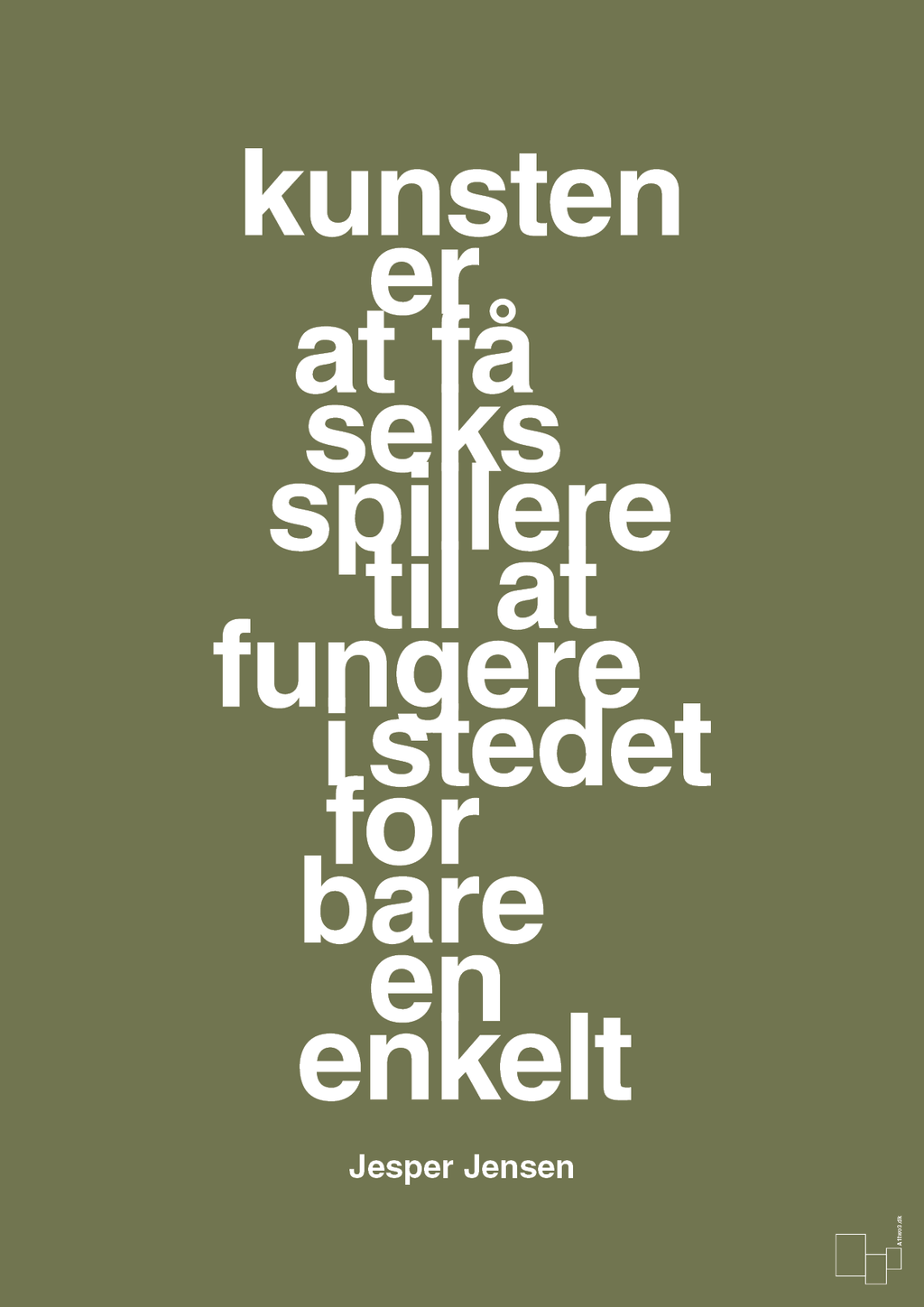 plakat: kunsten er at få seks spillere til at fungere i stedet for bare en enkelt - secret meadow-Håndbold-A1two3