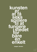 plakat: kunsten er at få seks spillere til at fungere i stedet for bare en enkelt - secret meadow-Håndbold-A1two3