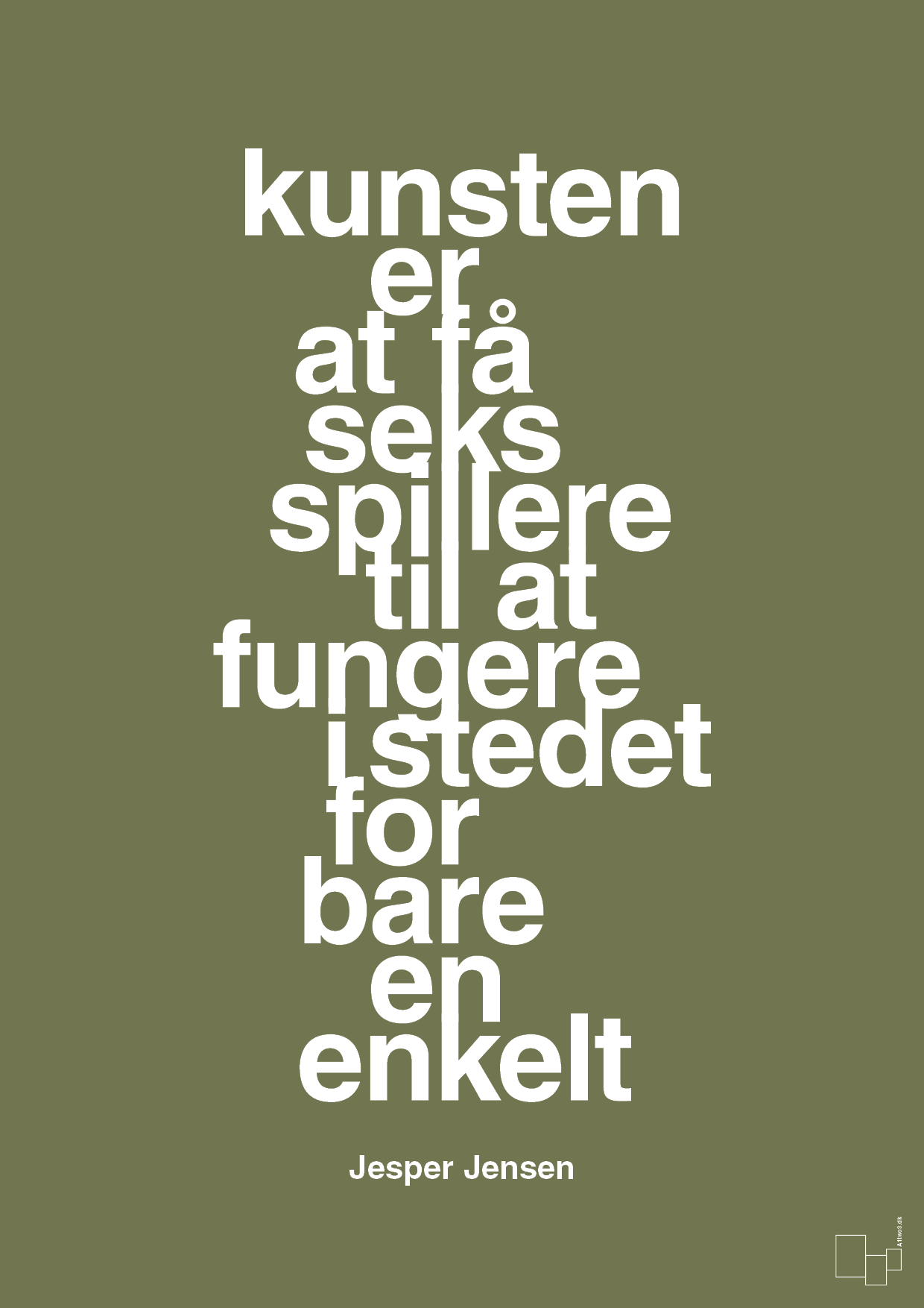 plakat: kunsten er at få seks spillere til at fungere i stedet for bare en enkelt - secret meadow-Håndbold-A1two3