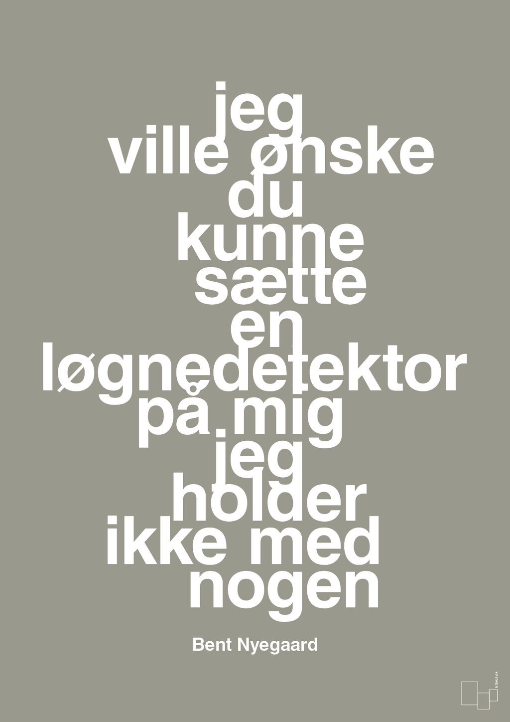 plakat: jeg ville ønske du kunne sætte en løgnedetektor på mig - jeg holder ikke med nogen - battleship gray-Håndbold-A1two3