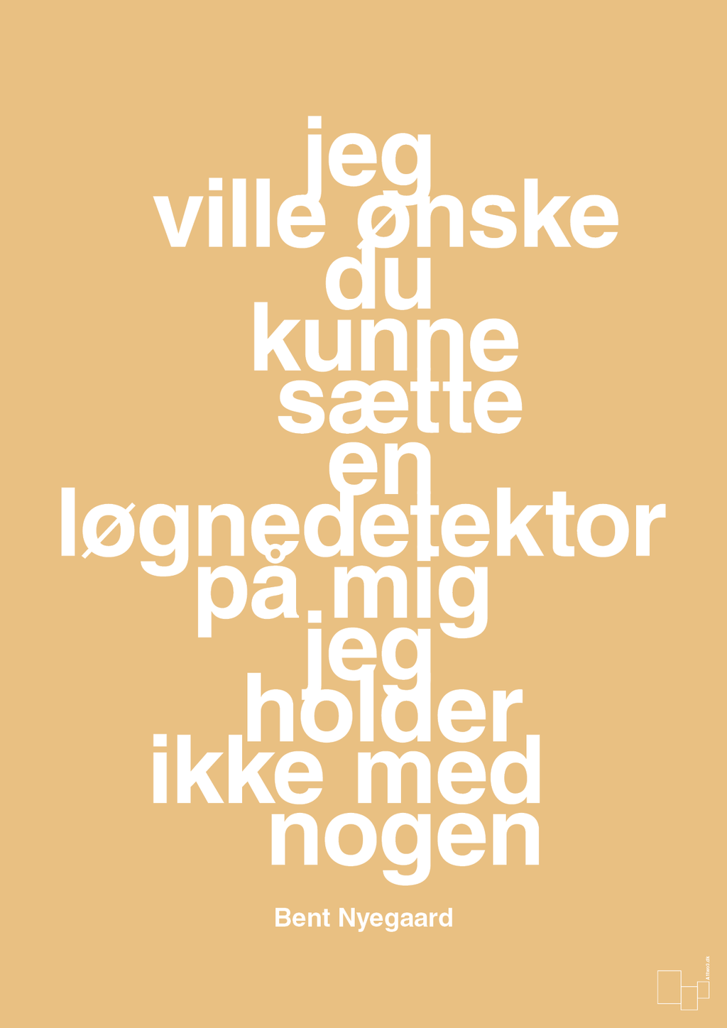 plakat: jeg ville ønske du kunne sætte en løgnedetektor på mig - jeg holder ikke med nogen - charismatic-Håndbold-A1two3