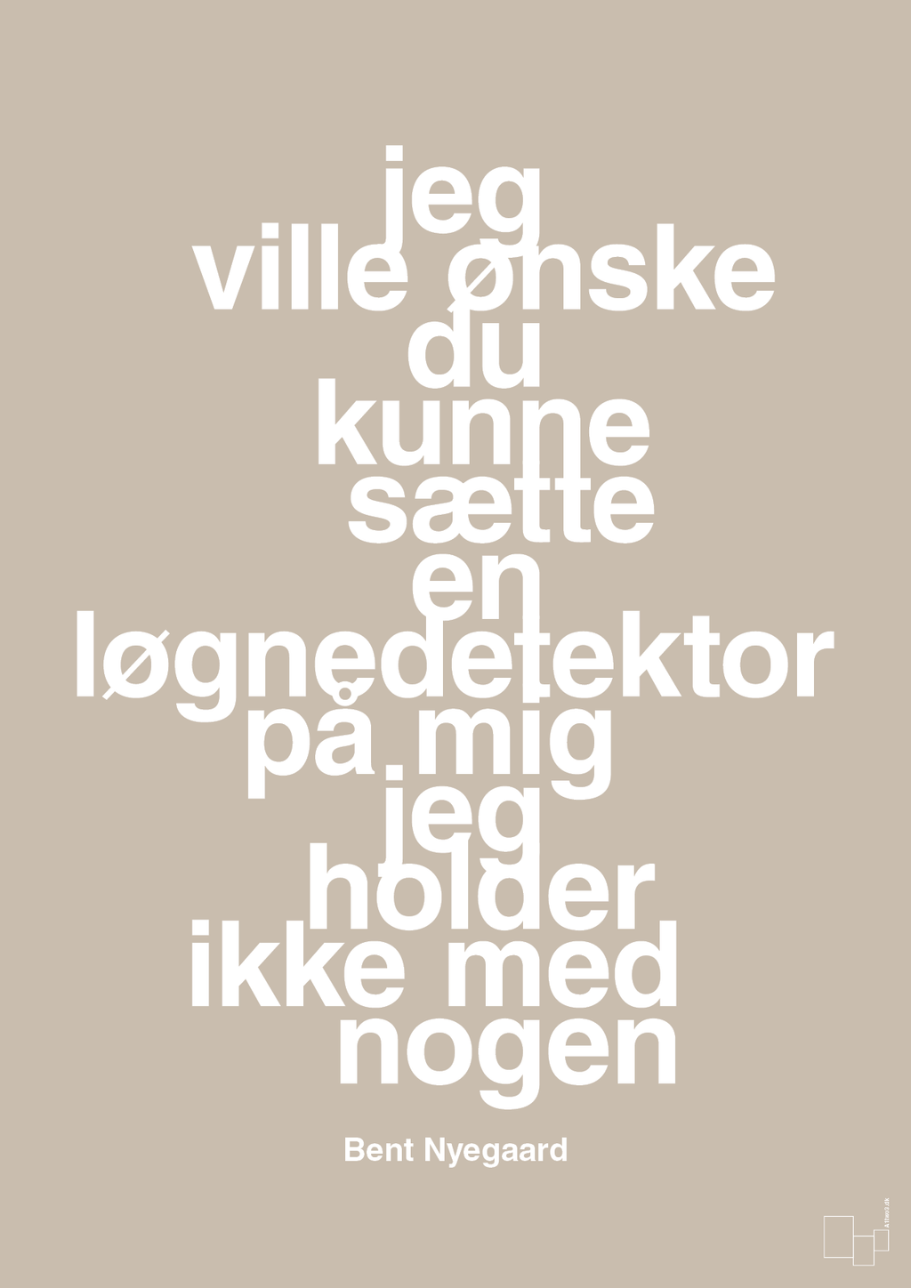 plakat: jeg ville ønske du kunne sætte en løgnedetektor på mig - jeg holder ikke med nogen - creamy mushroom-Håndbold-A1two3