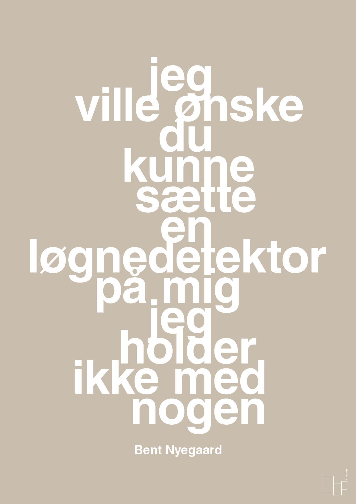 plakat: jeg ville ønske du kunne sætte en løgnedetektor på mig - jeg holder ikke med nogen - creamy mushroom-Håndbold-A1two3