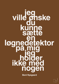 plakat: jeg ville ønske du kunne sætte en løgnedetektor på mig - jeg holder ikke med nogen - dark brown-Håndbold-A1two3