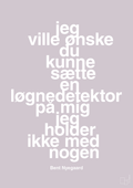 plakat: jeg ville ønske du kunne sætte en løgnedetektor på mig - jeg holder ikke med nogen - dusty lilac-Håndbold-A1two3