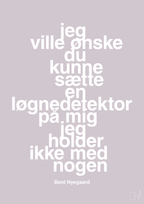 plakat: jeg ville ønske du kunne sætte en løgnedetektor på mig - jeg holder ikke med nogen - dusty lilac-Håndbold-A1two3
