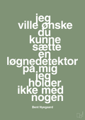 plakat: jeg ville ønske du kunne sætte en løgnedetektor på mig - jeg holder ikke med nogen - jade-Håndbold-A1two3