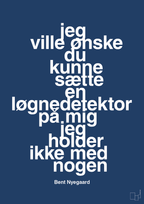 plakat: jeg ville ønske du kunne sætte en løgnedetektor på mig - jeg holder ikke med nogen - lapis blue-Håndbold-A1two3