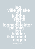 plakat: jeg ville ønske du kunne sætte en løgnedetektor på mig - jeg holder ikke med nogen - light drizzle-Håndbold-A1two3