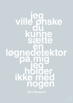 plakat: jeg ville ønske du kunne sætte en løgnedetektor på mig - jeg holder ikke med nogen - light drizzle-Håndbold-A1two3