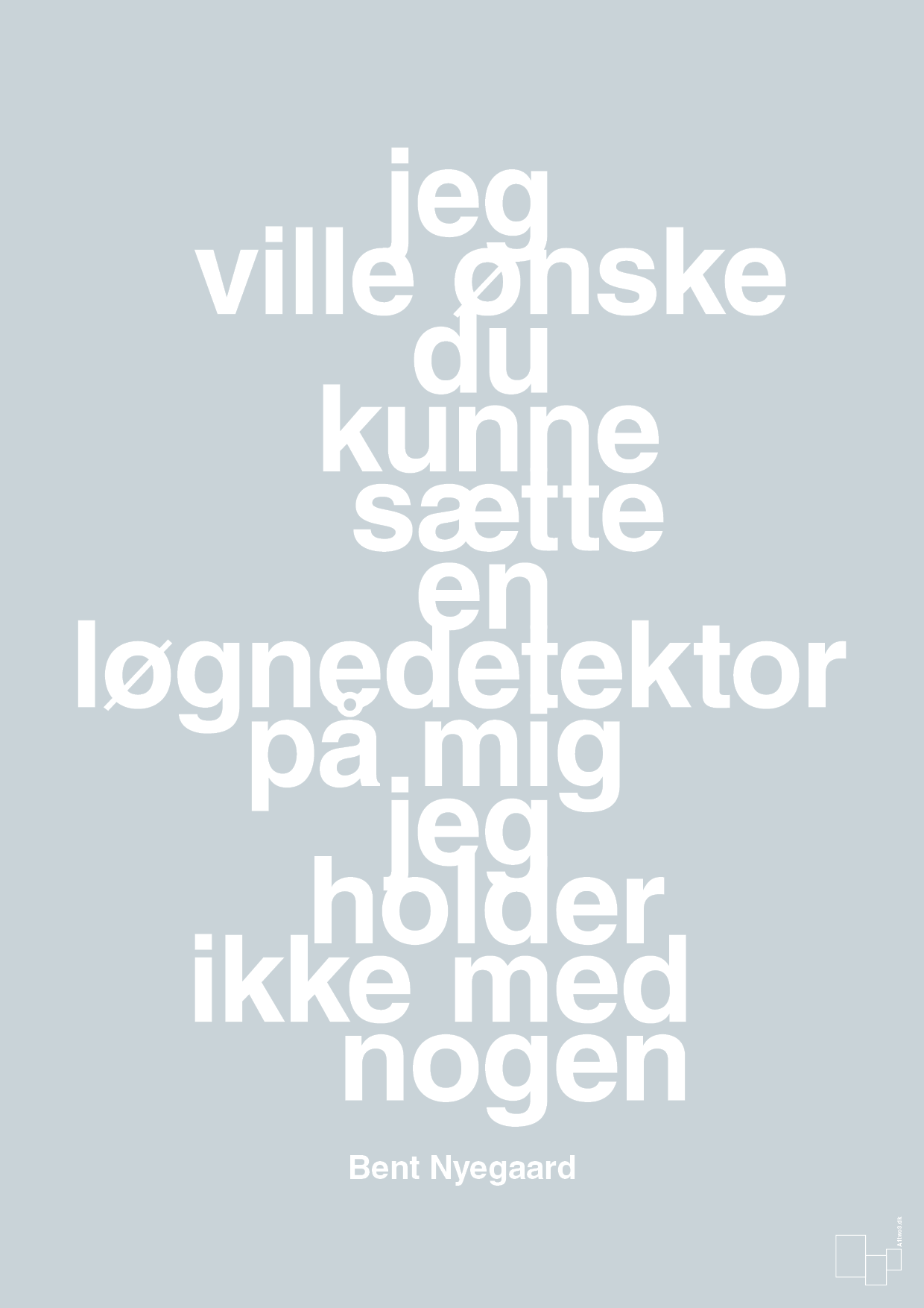plakat: jeg ville ønske du kunne sætte en løgnedetektor på mig - jeg holder ikke med nogen - light drizzle-Håndbold-A1two3