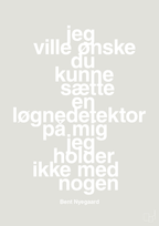 plakat: jeg ville ønske du kunne sætte en løgnedetektor på mig - jeg holder ikke med nogen - painters white-Håndbold-A1two3