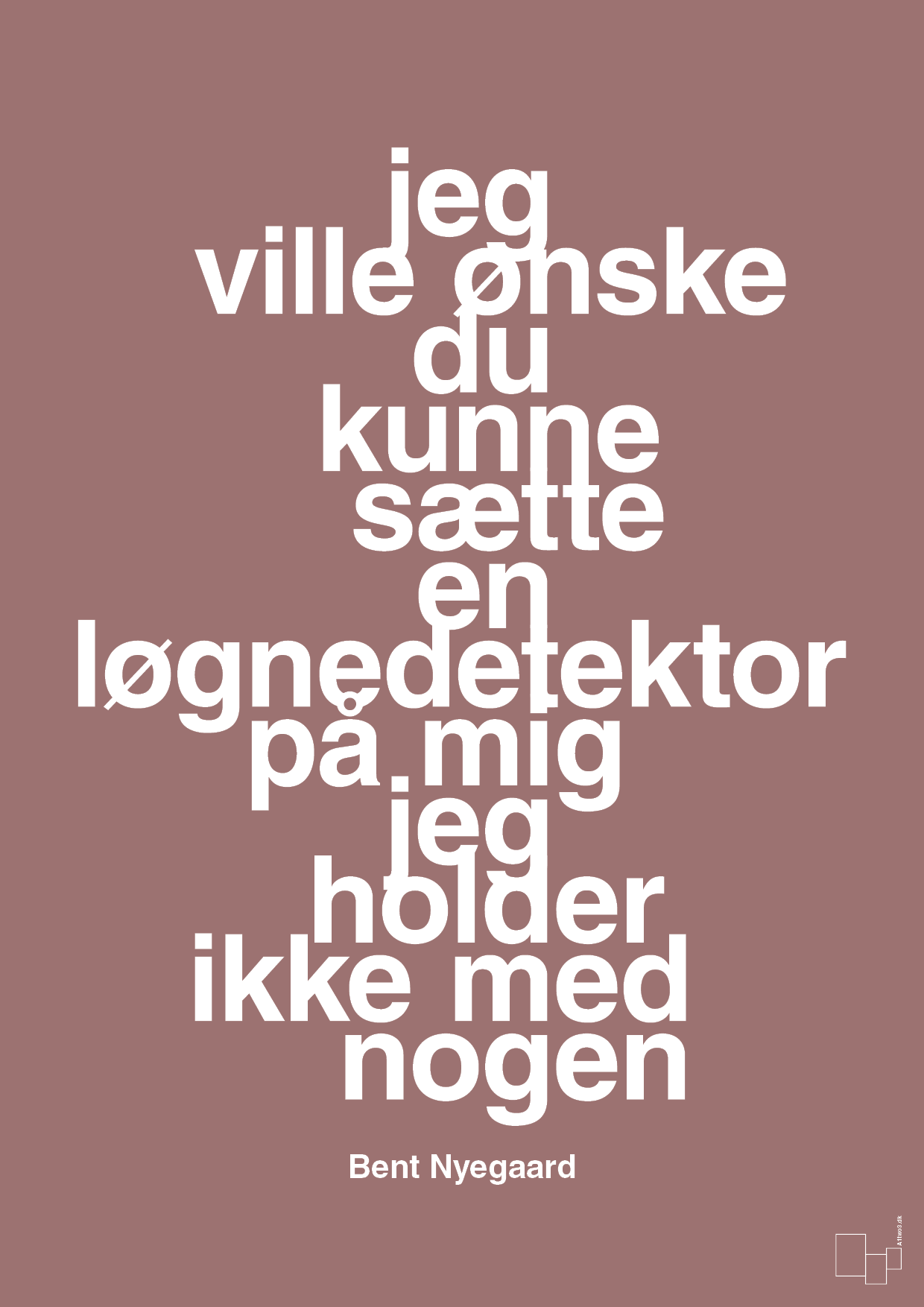 plakat: jeg ville ønske du kunne sætte en løgnedetektor på mig - jeg holder ikke med nogen - plum-Håndbold-A1two3