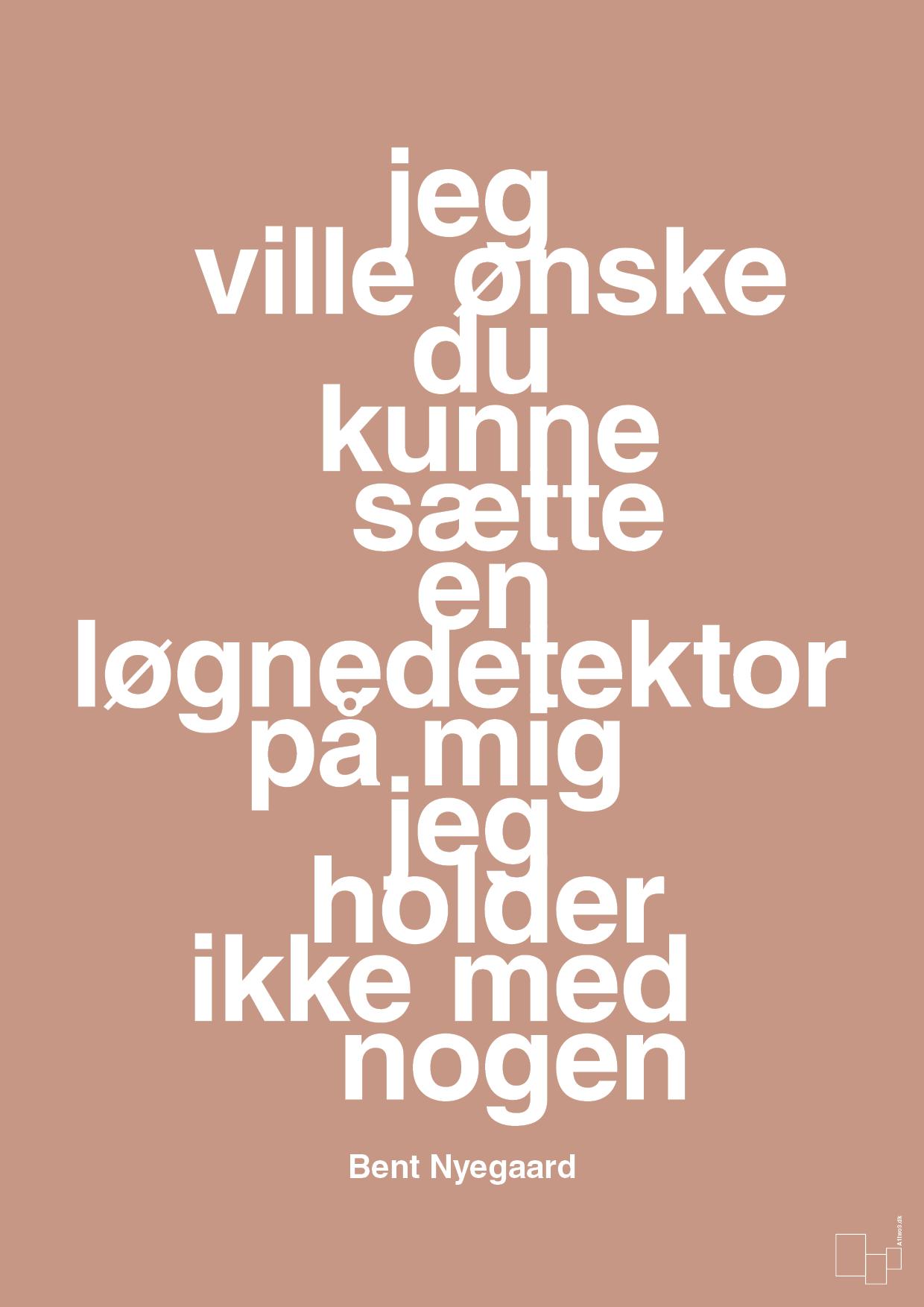 plakat: jeg ville ønske du kunne sætte en løgnedetektor på mig - jeg holder ikke med nogen - powder-Håndbold-A1two3
