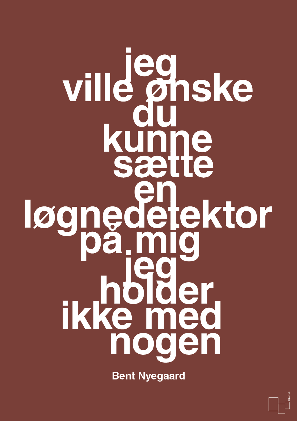 plakat: jeg ville ønske du kunne sætte en løgnedetektor på mig - jeg holder ikke med nogen - red pepper-Håndbold-A1two3