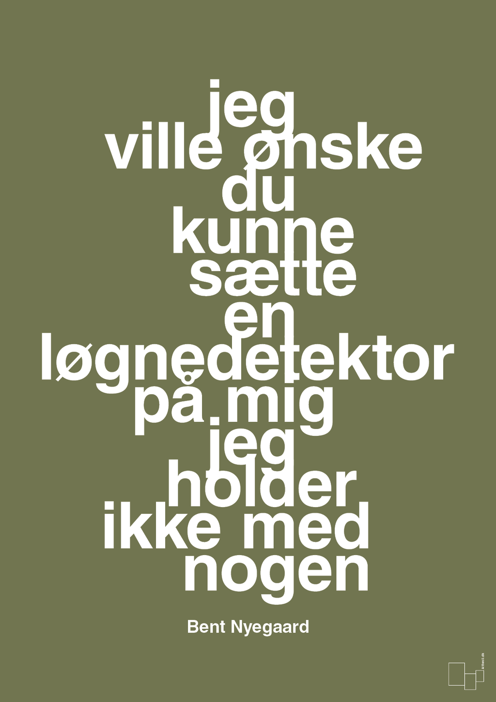 plakat: jeg ville ønske du kunne sætte en løgnedetektor på mig - jeg holder ikke med nogen - secret meadow-Håndbold-A1two3