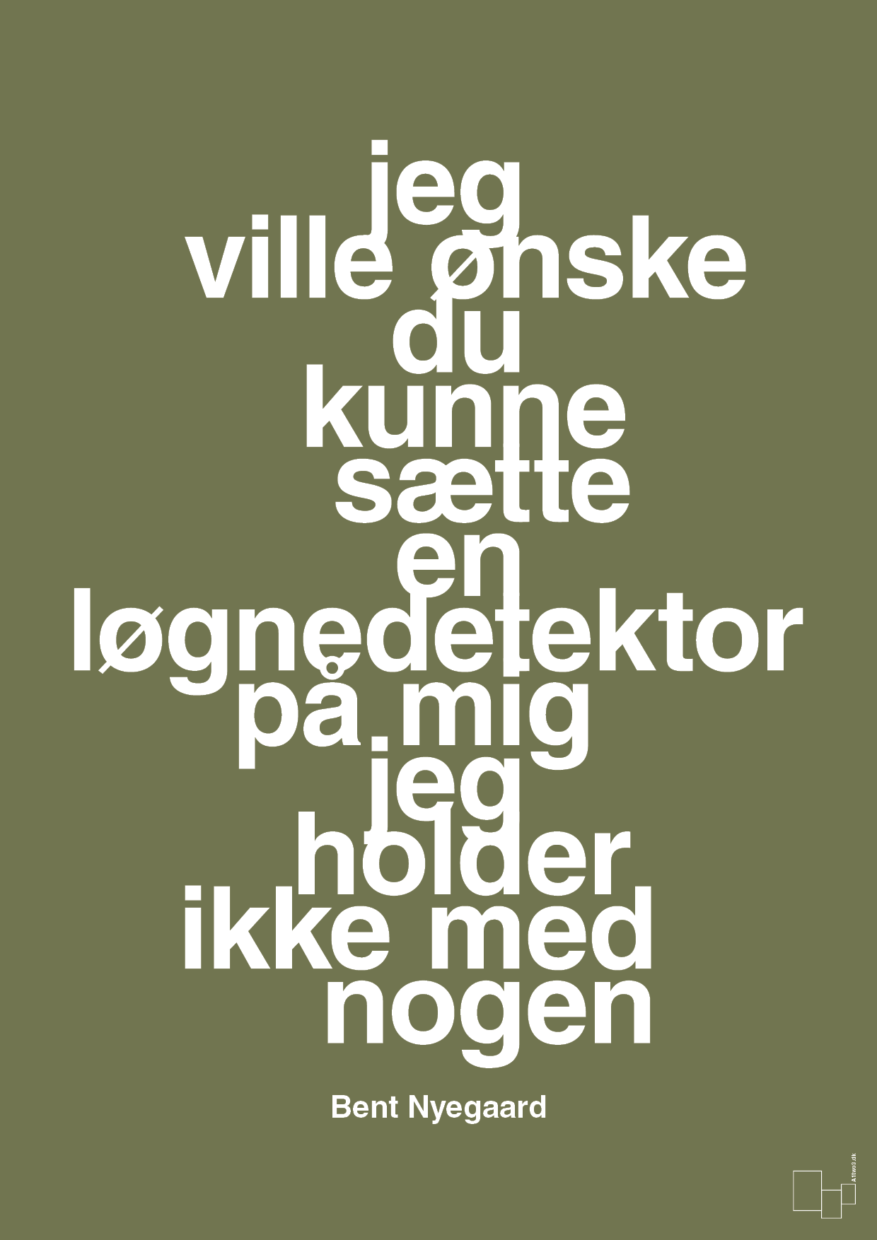 plakat: jeg ville ønske du kunne sætte en løgnedetektor på mig - jeg holder ikke med nogen - secret meadow-Håndbold-A1two3