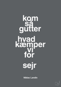 plakat: kom så gutter hvad kæmper vi for sejr - graphic charcoal-Håndbold-A1two3