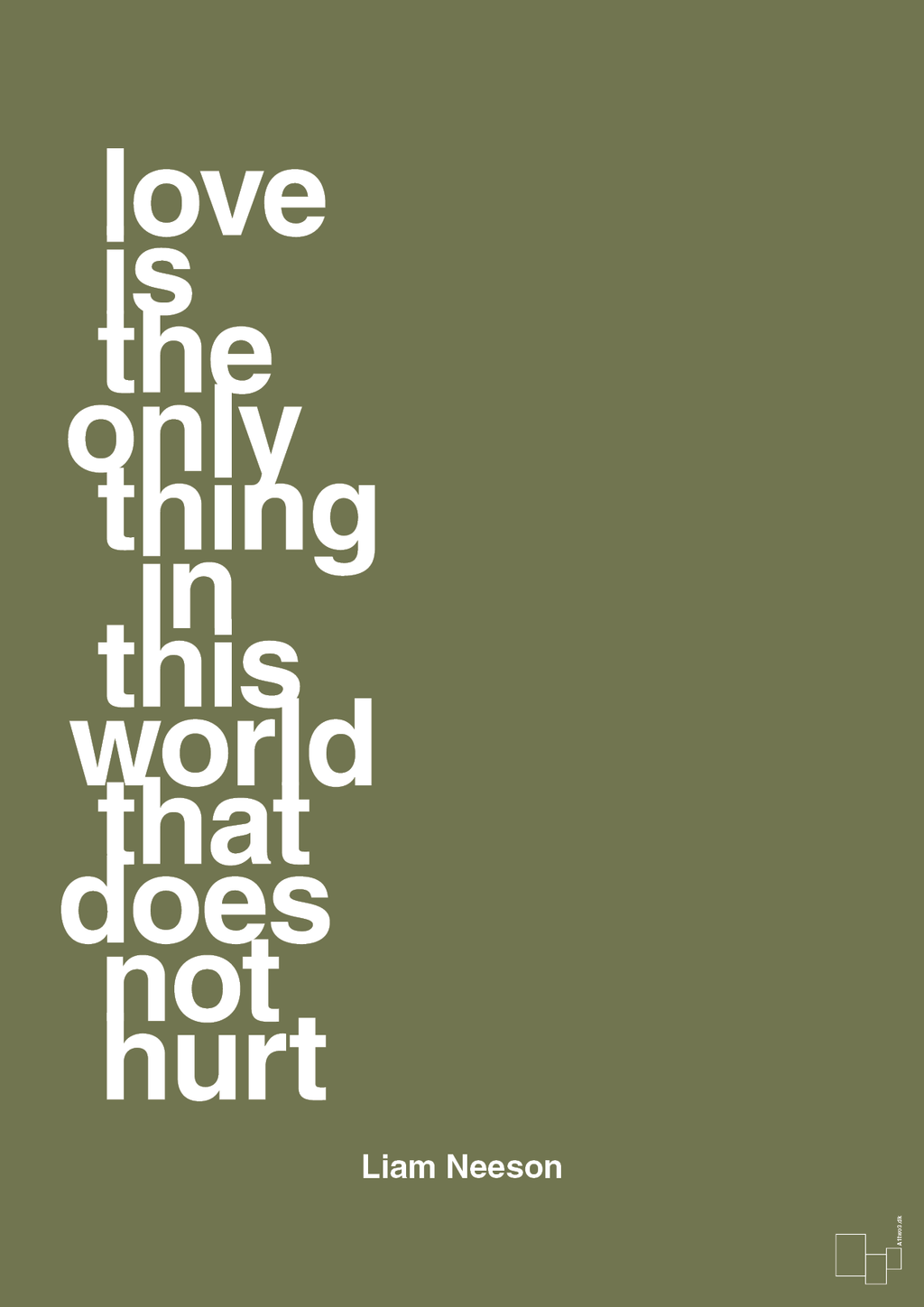 plakat: love is the only thing in this world that does not hurt - secret meadow-Skuespiller-A1two3