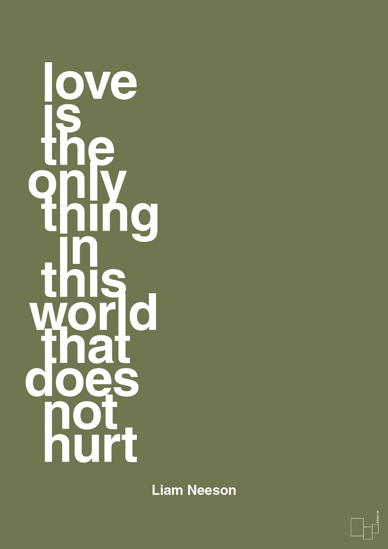 plakat: love is the only thing in this world that does not hurt - secret meadow-Skuespiller-A1two3