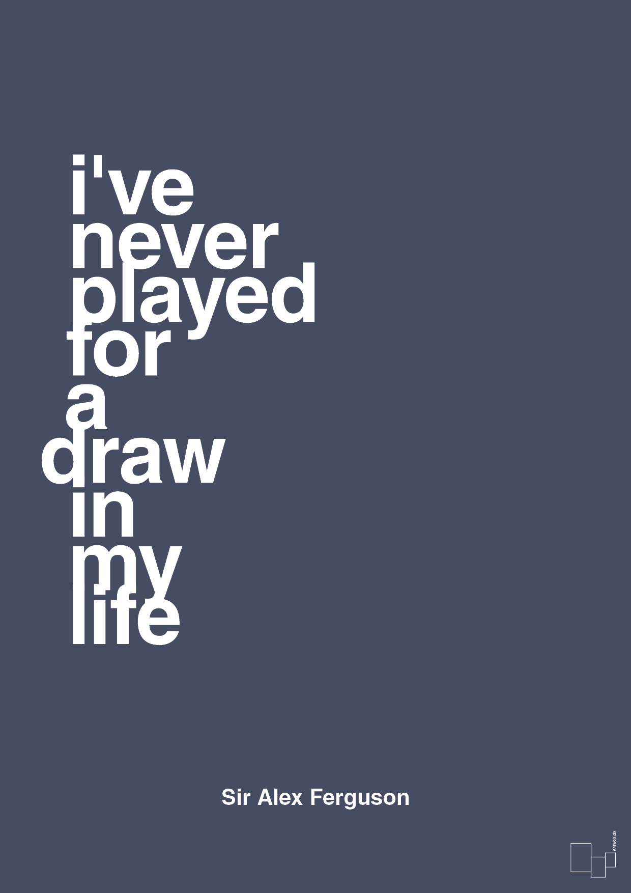 I've never played for a draw in my life - petrol-Fodbold-A1two3