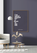plakat: i've never played for a draw in my life - broken beige-Fodbold-A1two3