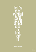 plakat: lets do what we love and do a lot of it - back to nature-Designer-A1two3