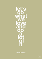plakat: lets do what we love and do a lot of it - back to nature-Designer-A1two3