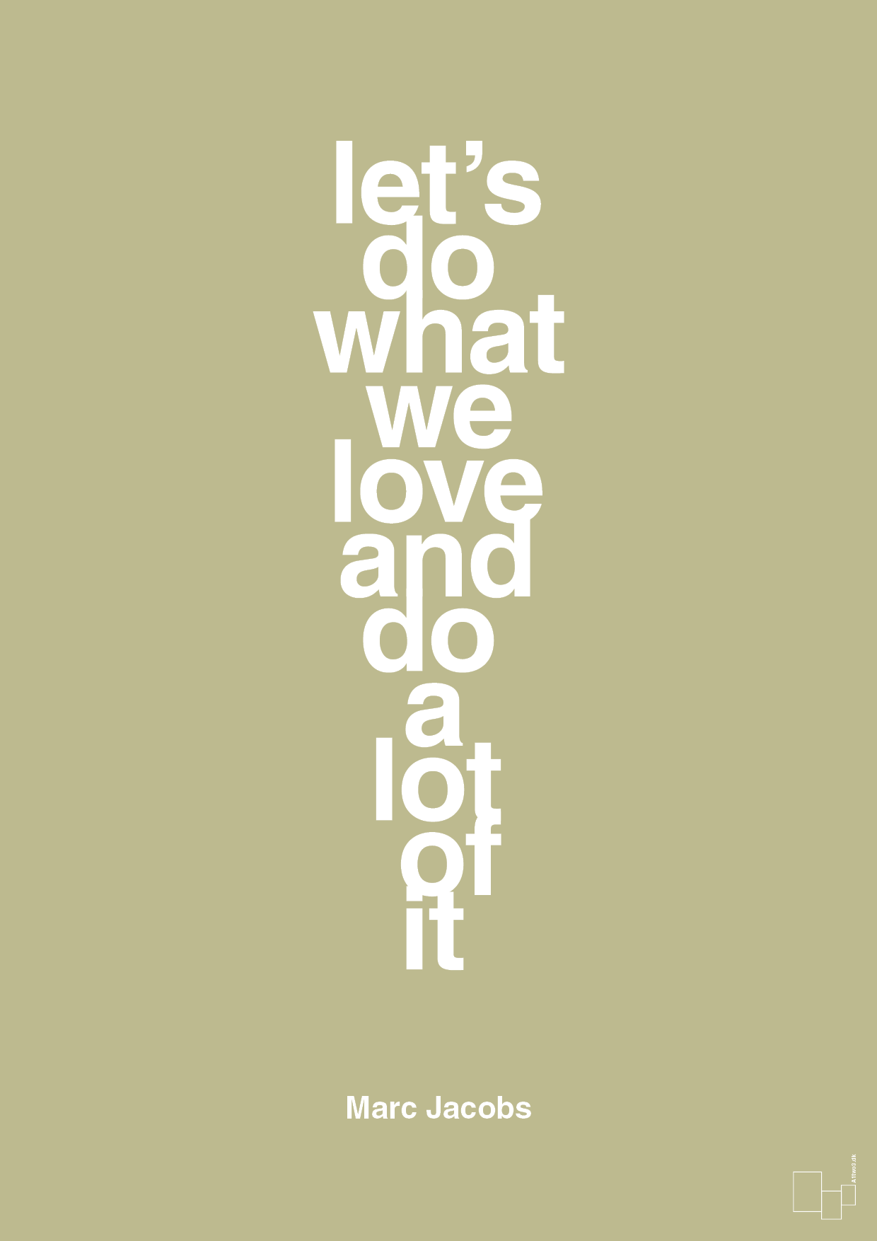 plakat: lets do what we love and do a lot of it - back to nature-Designer-A1two3