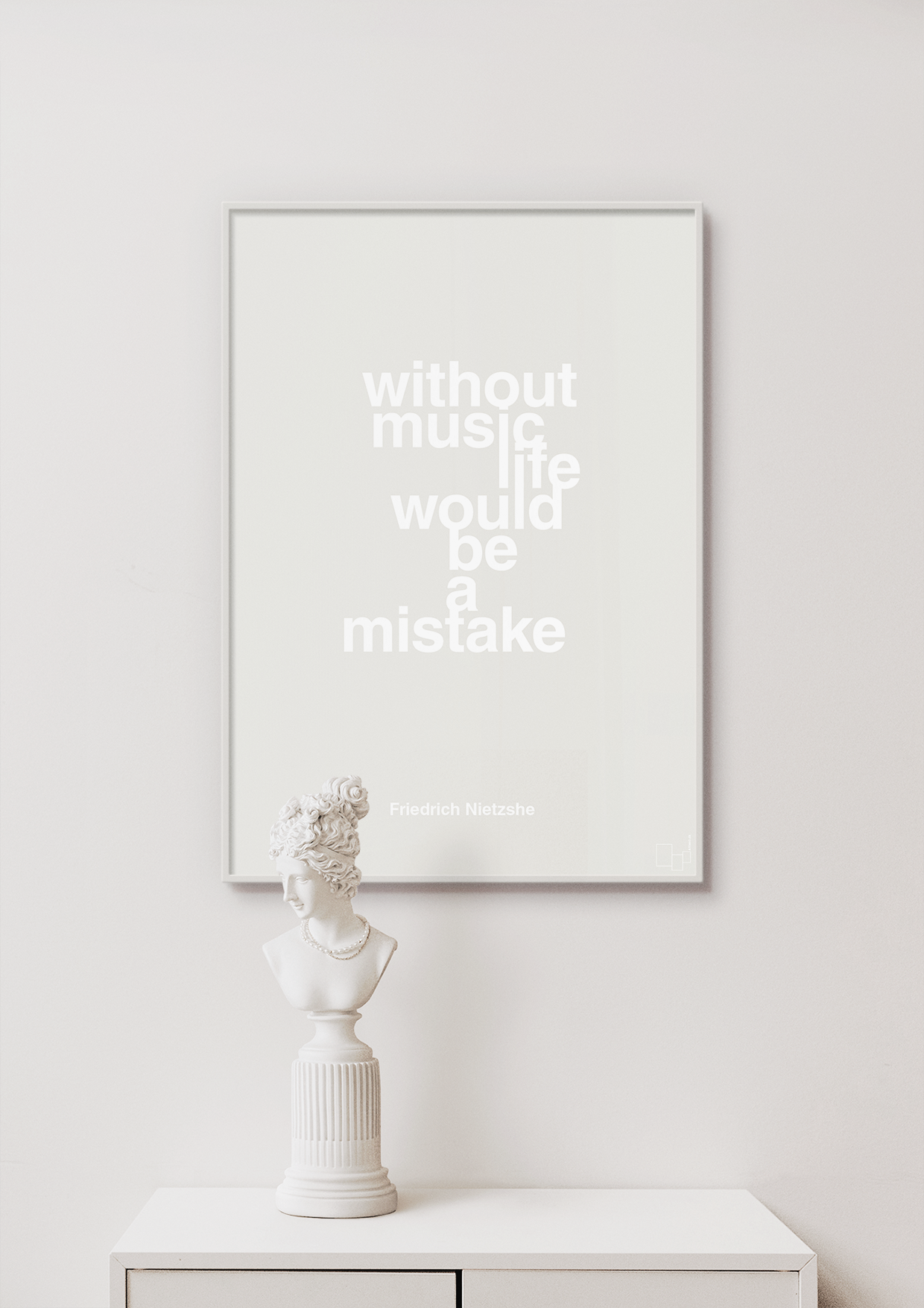 plakat: without music life would be a mistake - honeycomb-Filosof-A1two3