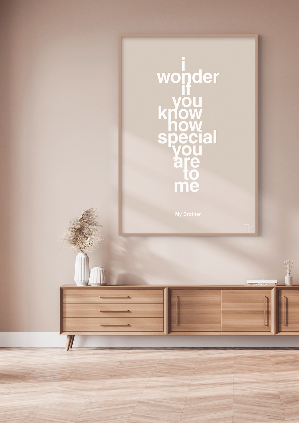 plakat: my brother - i wonder if you know how special you are to me - red pepper-Familie-A1two3